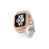 Apple Watch 7 45mm KRD-67 Kordon Beyaz-Gümüş