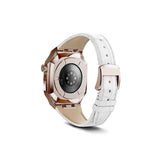 Apple Watch 7 45mm KRD-67 Kordon Kahverengi-Gümüş