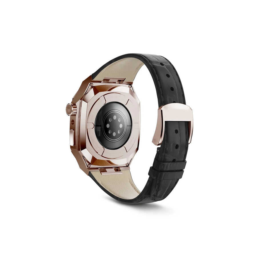 Apple Watch 7 45mm KRD-67 Kordon Beyaz-Gold