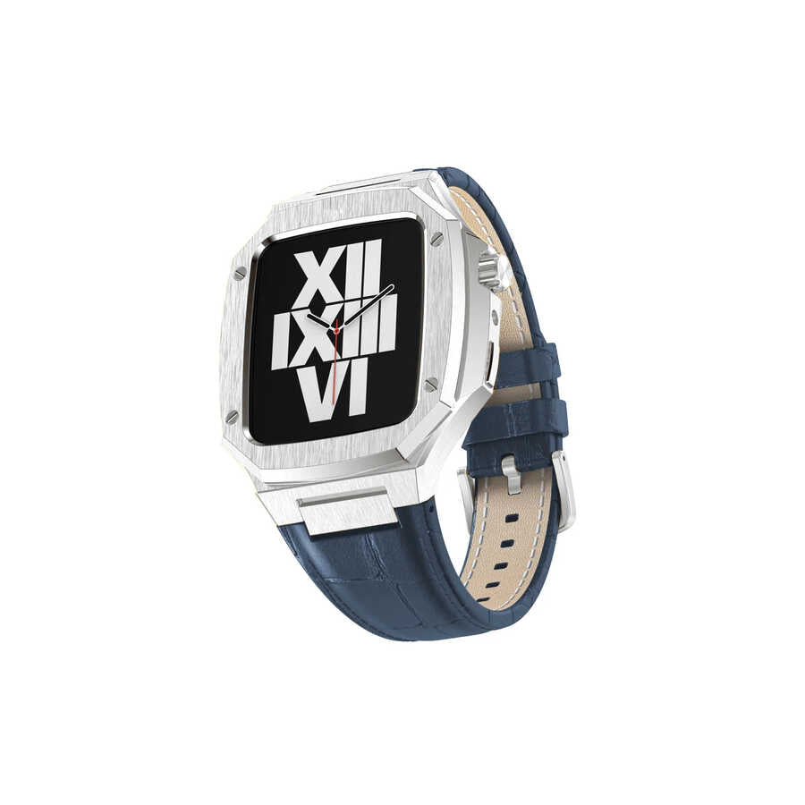 Apple Watch 7 45mm KRD-67 Kordon Siyah-Rose Gold