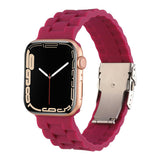 Apple Watch 7 45mm KRD-72 Silikon Kordon Pembe