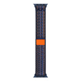 Apple Watch 7 45mm KRD-91 Hasır Kordon Strap Kayış Mavi