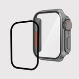 Apple Watch 7-8 45mm - Watch Ultra 49mm Kasa Dönüştürücü ve Ekran Koruyucu Zore Watch Gard 26 Gri