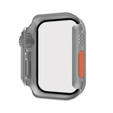 Apple Watch 7-8 45mm - Watch Ultra 49mm Kasa Dönüştürücü ve Ekran Koruyucu Zore Watch Gard 26 Gri