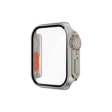 Apple Watch 7 45mm - Watch Ultra 49mm Kasa Dönüştürücü ve Ekran Koruyucu Zore Watch Gard 27 Gri