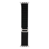 Apple Watch 7 45mm Zore Band-74 Hasır Kordon Siyah