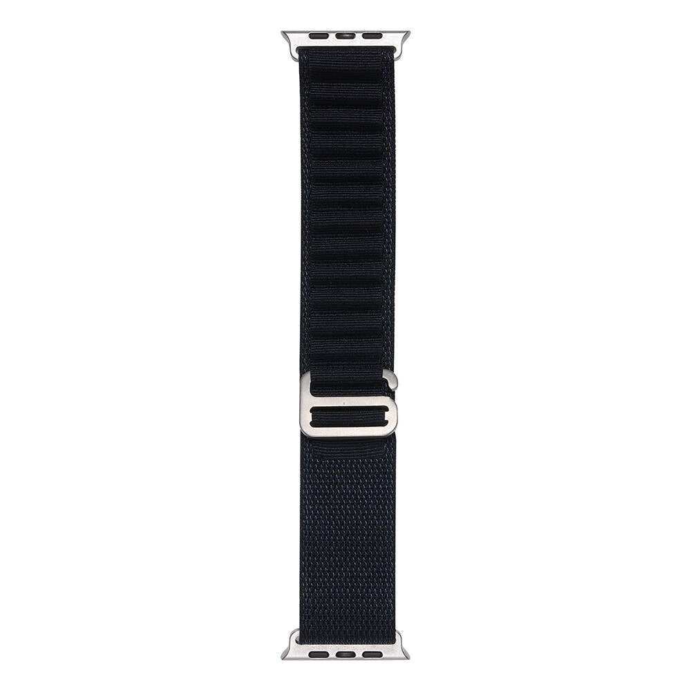 Apple Watch 7 45mm Zore Band-74 Hasır Kordon Midnight Blue