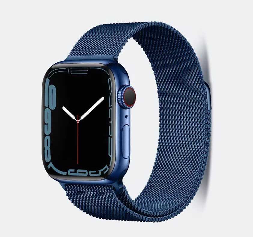 Apple Watch 7 45mm Zore KRD-01 Metal Kordon Mavi