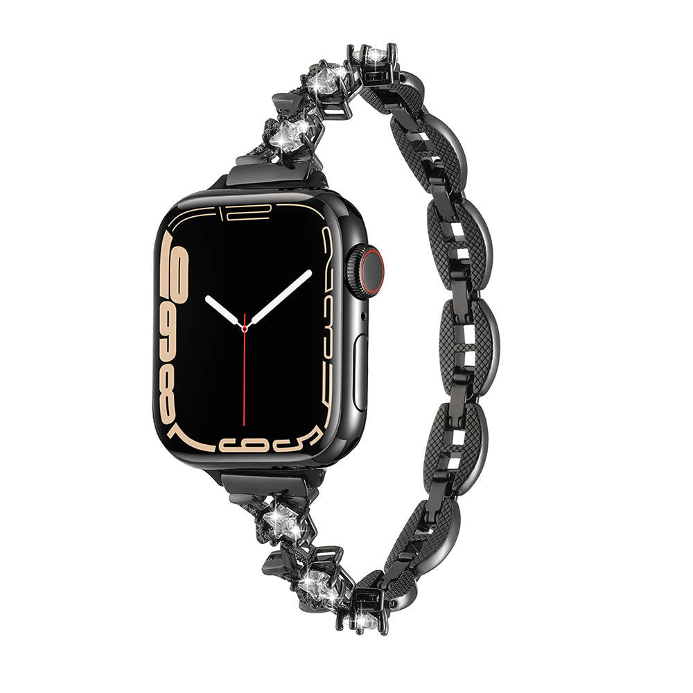 Apple Watch 7 45mm Zore KRD-104 Metal Kordon Gümüş