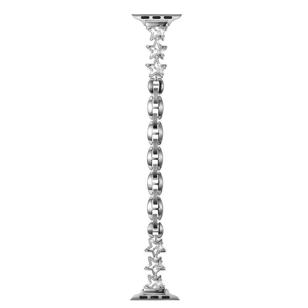 Apple Watch 7 45mm Zore KRD-104 Metal Kordon Gümüş