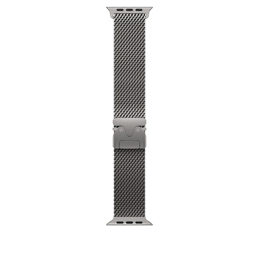 Apple Watch 7 45mm Zore KRD-121 Metal Hasır Kordon Siyah