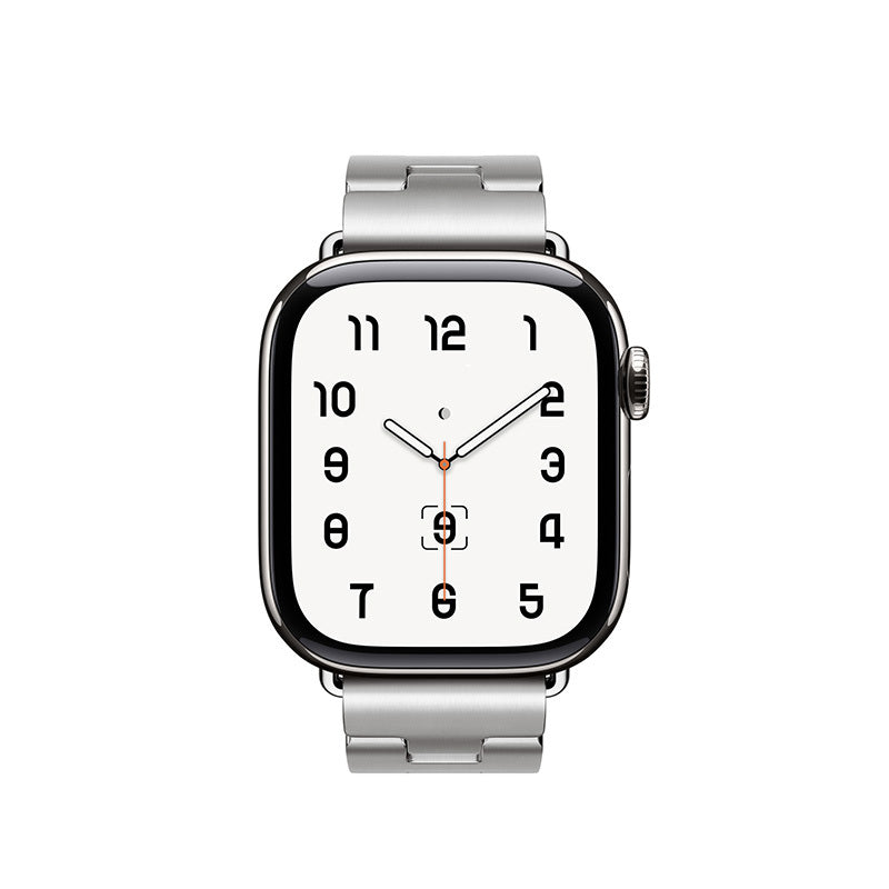 Apple Watch 7 45mm Zore KRD-125 Metal Kordon Strap Kayış Siyah