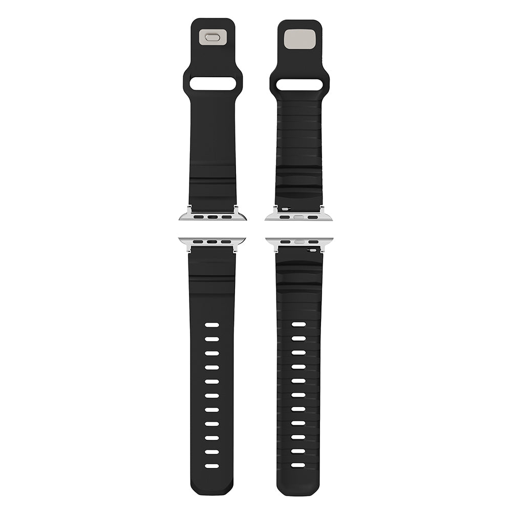 Apple Watch 7 45mm Zore KRD-143 Silikon Kordon Turuncu