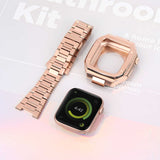 Apple Watch 7 45mm Zore KRD-64 Metal Kordon Rose Gold