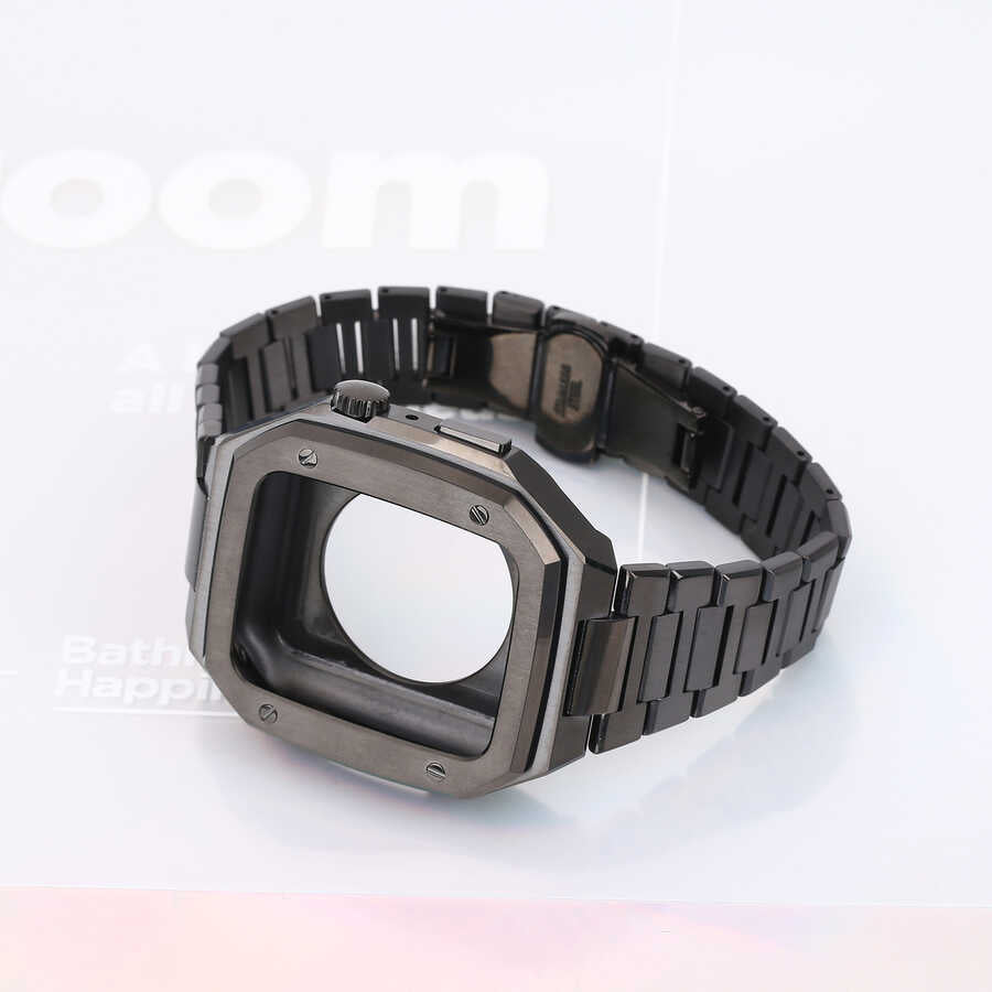 Apple Watch 7 45mm Zore KRD-64 Metal Kordon Rose Gold