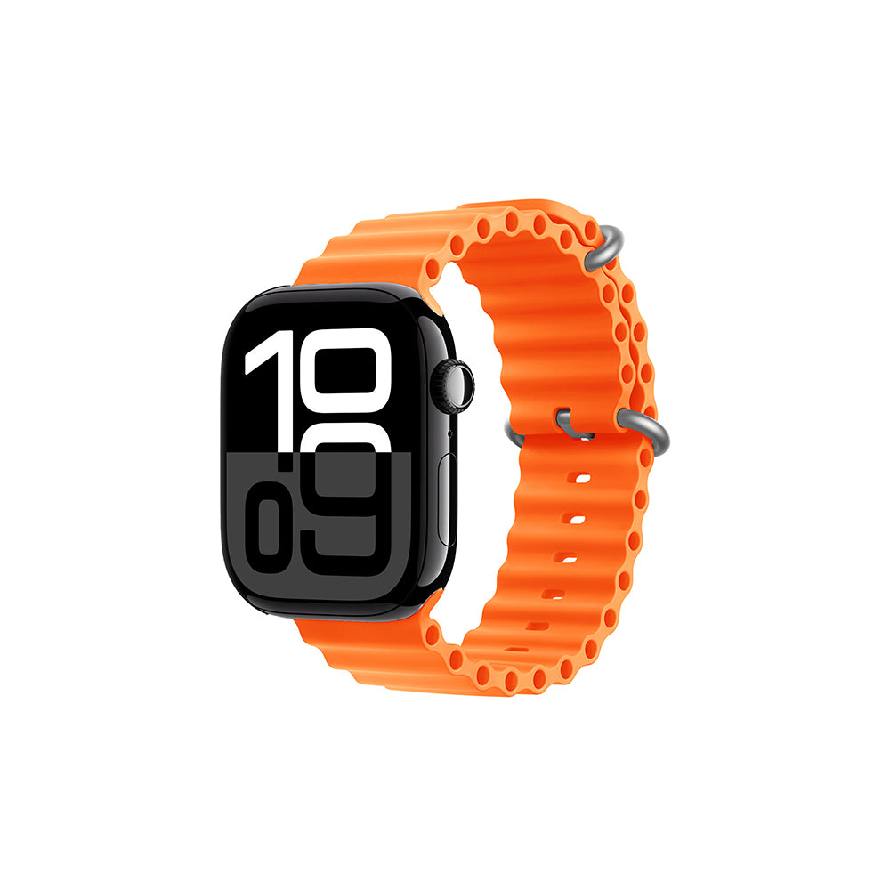 Apple Watch 7 45mm Zore KRD-75 Silikon Kordon Turuncu