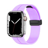 Apple Watch 7 45mm Zore KRD-84 Silikon Kordon Lila