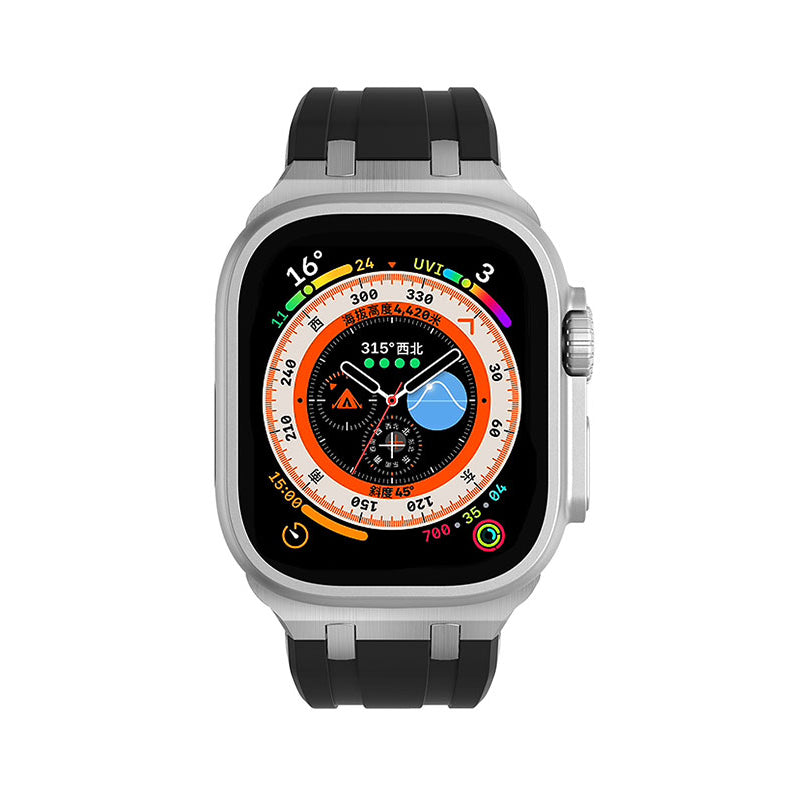 Apple Watch 7 45mm Zore KRD-89 Silikon Kordon Turuncu