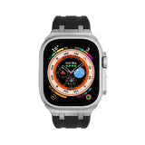 Apple Watch 7 45mm Zore KRD-89 Silikon Kordon Gümüş