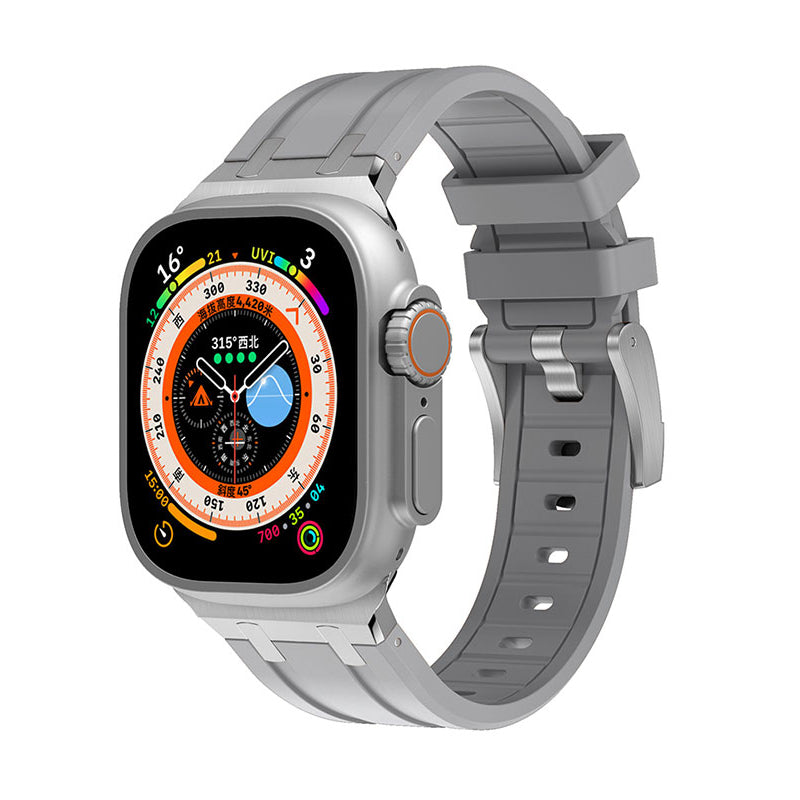 Apple Watch 7 45mm Zore KRD-89 Silikon Kordon Lacivert