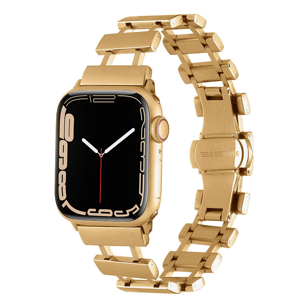 Apple Watch 7 45mm Zore KRD-96 Metal Kordon Rose Gold