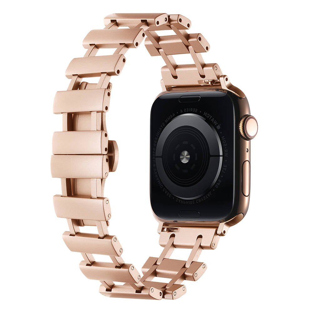 Apple Watch 7 45mm Zore KRD-96 Metal Kordon Rose Gold