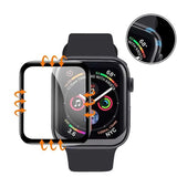 Apple Watch 7 45mm Zore PMMA Pet Saat Ekran Koruyucu Siyah