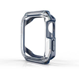 Apple Watch 7 45mm Zore Watch Gard 08 Sert PC + Silikon Koruyucu Lacivert