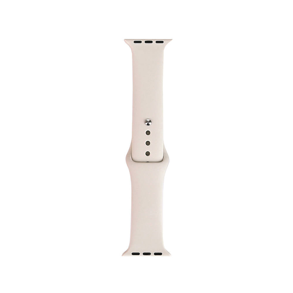 Apple Watch Ultra 49mm Band Serisi Klasik Kordon Silikon Strap Kayış Starlight