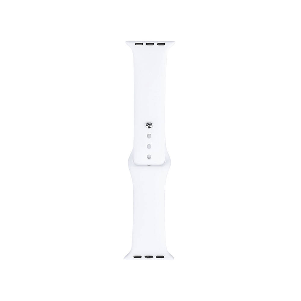 Apple Watch Ultra 49mm Band Serisi Klasik Kordon Silikon Strap Kayış Beyaz