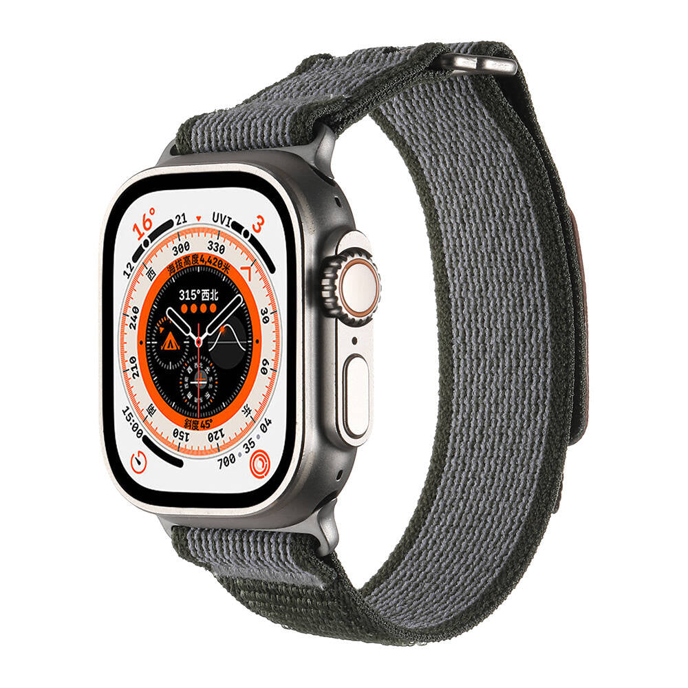 Apple Watch Ultra 49mm Hasır Kordon Zore KRD-106 Strap Kayış Lacivert