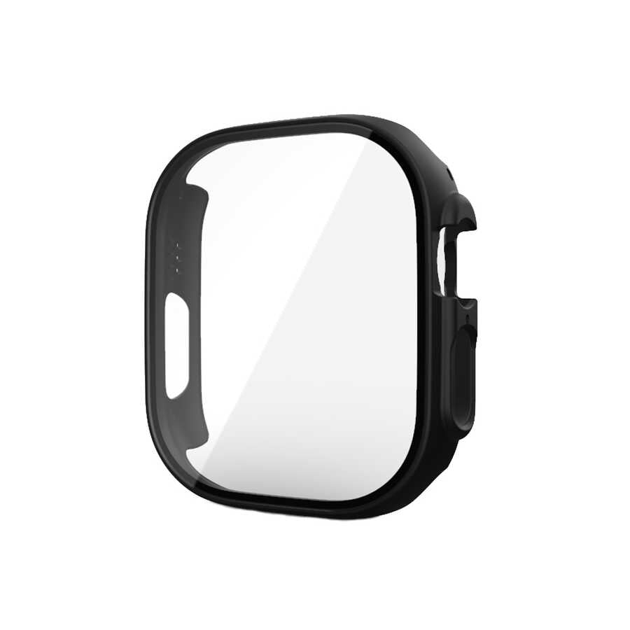 Apple Watch Ultra 49mm Kasa ve Ekran Koruyucu Zore Watch Gard 20 Siyah