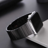 Apple Watch Ultra 49mm Kordon KRD-16 Seramik Strap Kayış Siyah
