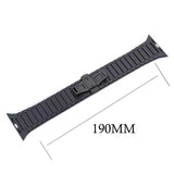 Apple Watch Ultra 49mm Kordon KRD-16 Seramik Strap Kayış Siyah