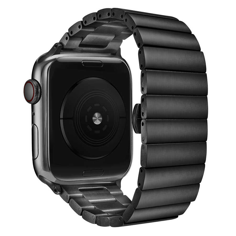 Apple Watch Ultra 49mm Kordon KRD-41 Metal Strap Kayış Gold
