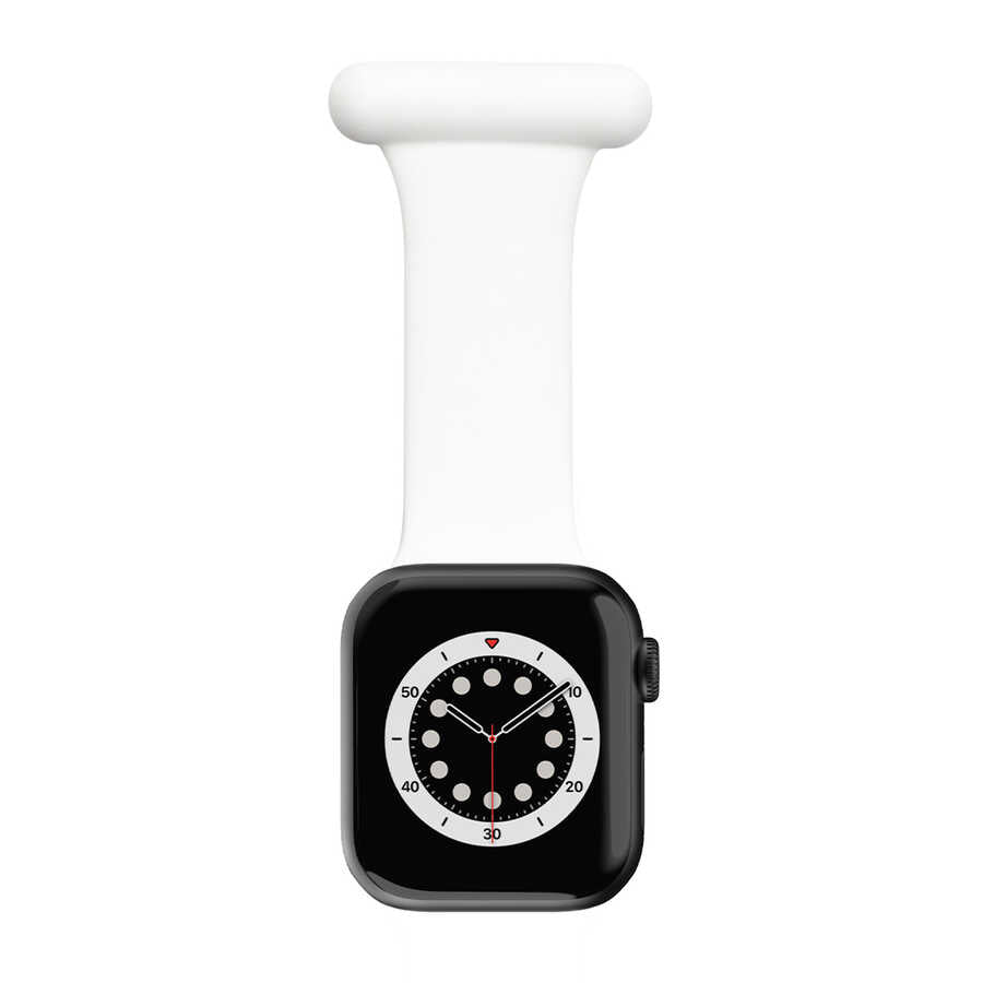 Apple Watch Ultra 49mm Kordon KRD-44 Silikon Strap Kayış Beyaz