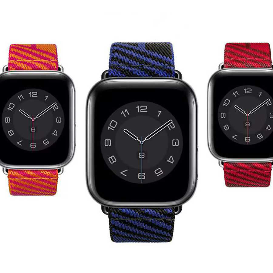 Apple Watch Ultra 49mm Kordon KRD-51 Hasır Strap Kayış NO3