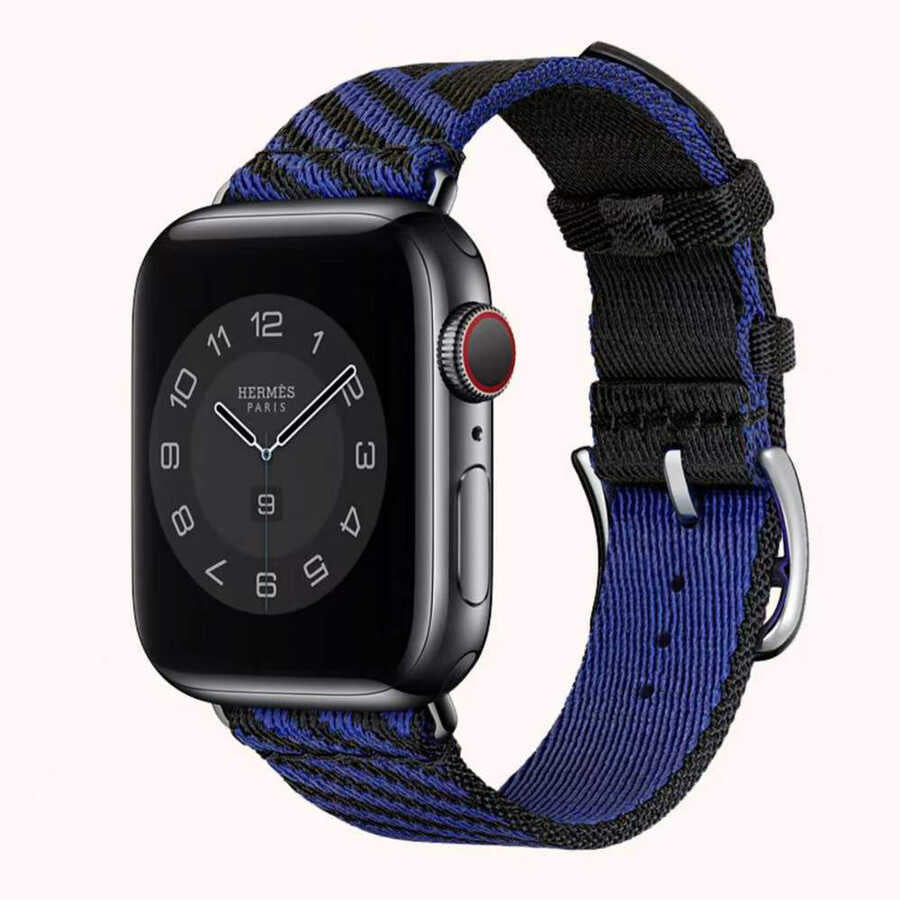 Apple Watch Ultra 49mm Kordon KRD-51 Hasır Strap Kayış NO3