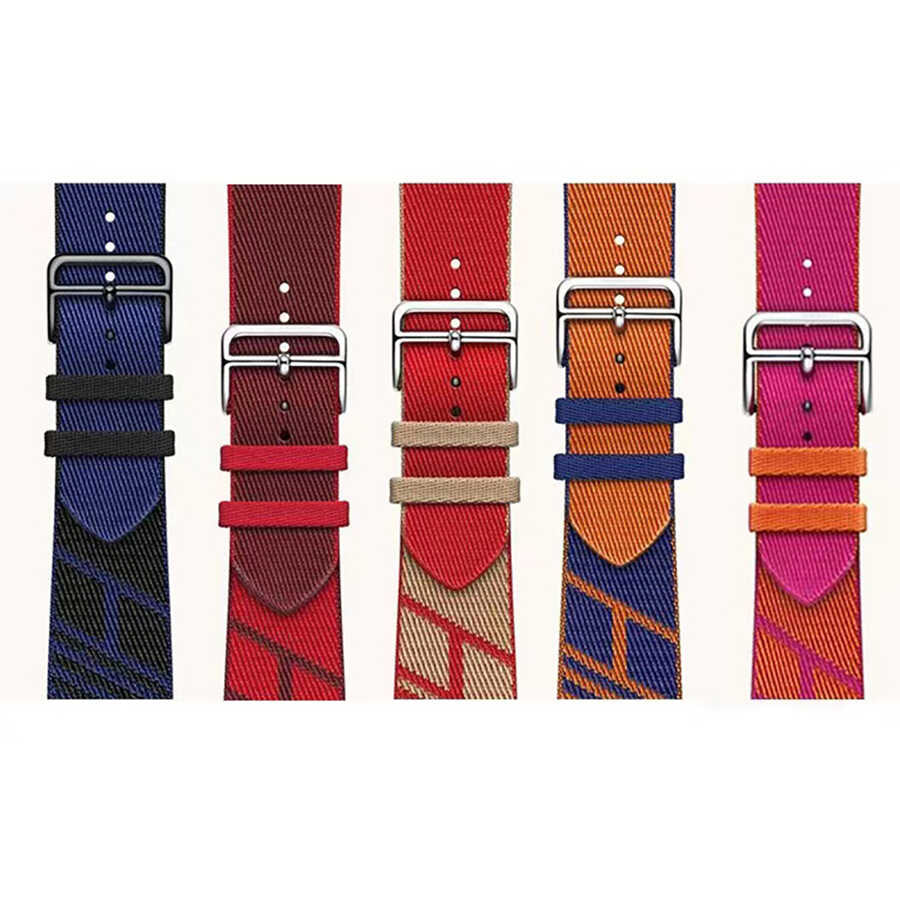 Apple Watch Ultra 49mm Kordon KRD-51 Hasır Strap Kayış NO3
