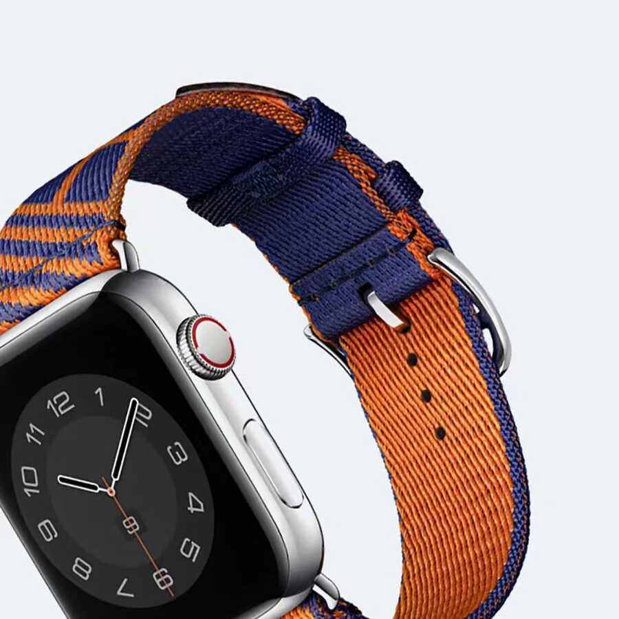 Apple Watch Ultra 49mm Kordon KRD-51 Hasır Strap Kayış NO3