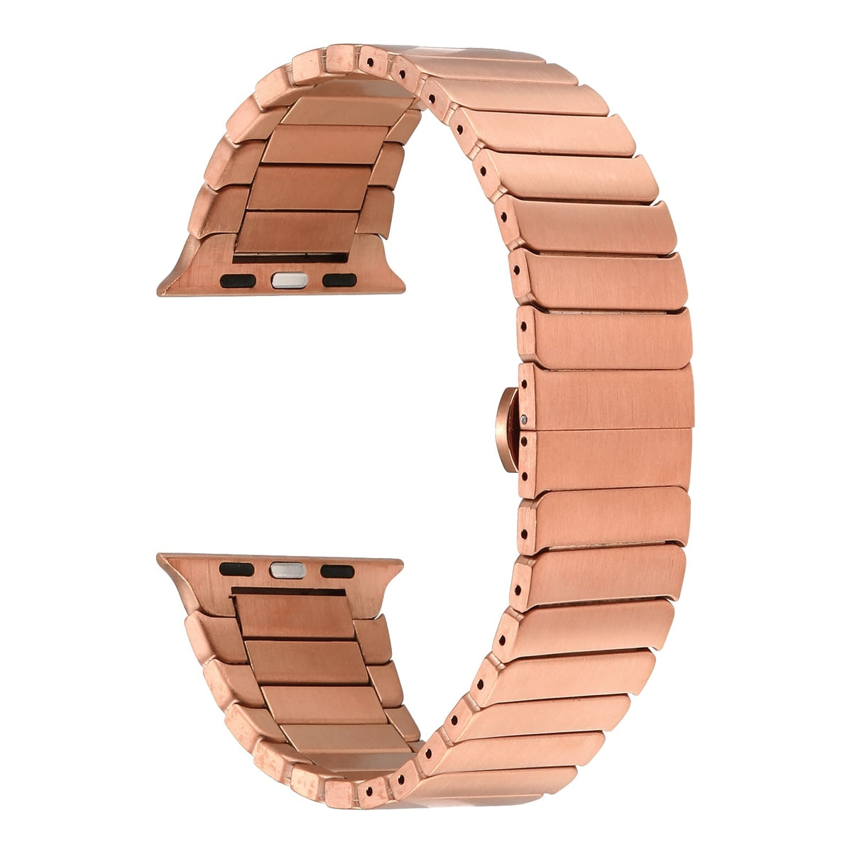 Apple Watch Ultra 49mm Kordon KRD-79 Metal Strap Kayış Rose Gold
