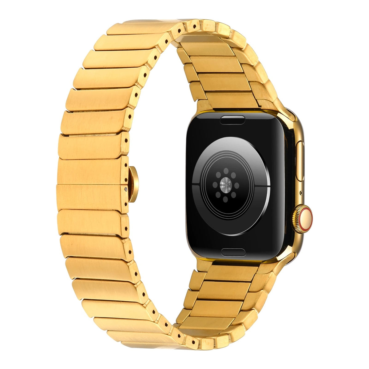 Apple Watch Ultra 49mm Kordon KRD-79 Metal Strap Kayış Gold