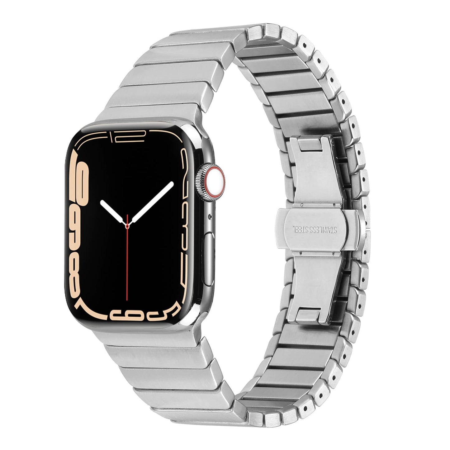 Apple Watch Ultra 49mm Kordon KRD-79 Metal Strap Kayış Gold