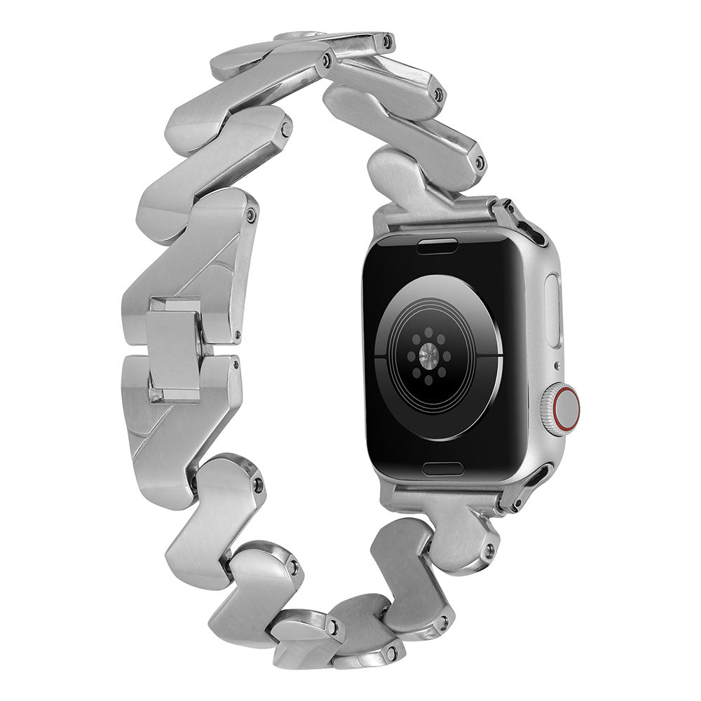 Apple Watch Ultra 49mm Kordon KRD-80 Metal Strap Kayış Gümüş
