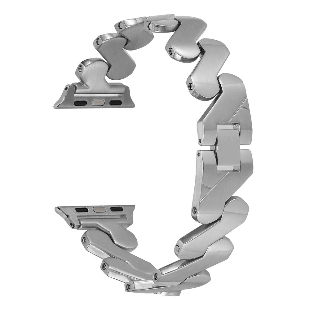 Apple Watch Ultra 49mm Kordon KRD-80 Metal Strap Kayış Gümüş