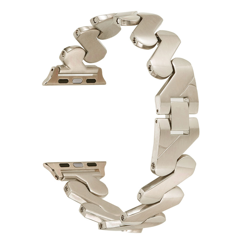 Apple Watch Ultra 49mm Kordon KRD-80 Metal Strap Kayış Gümüş