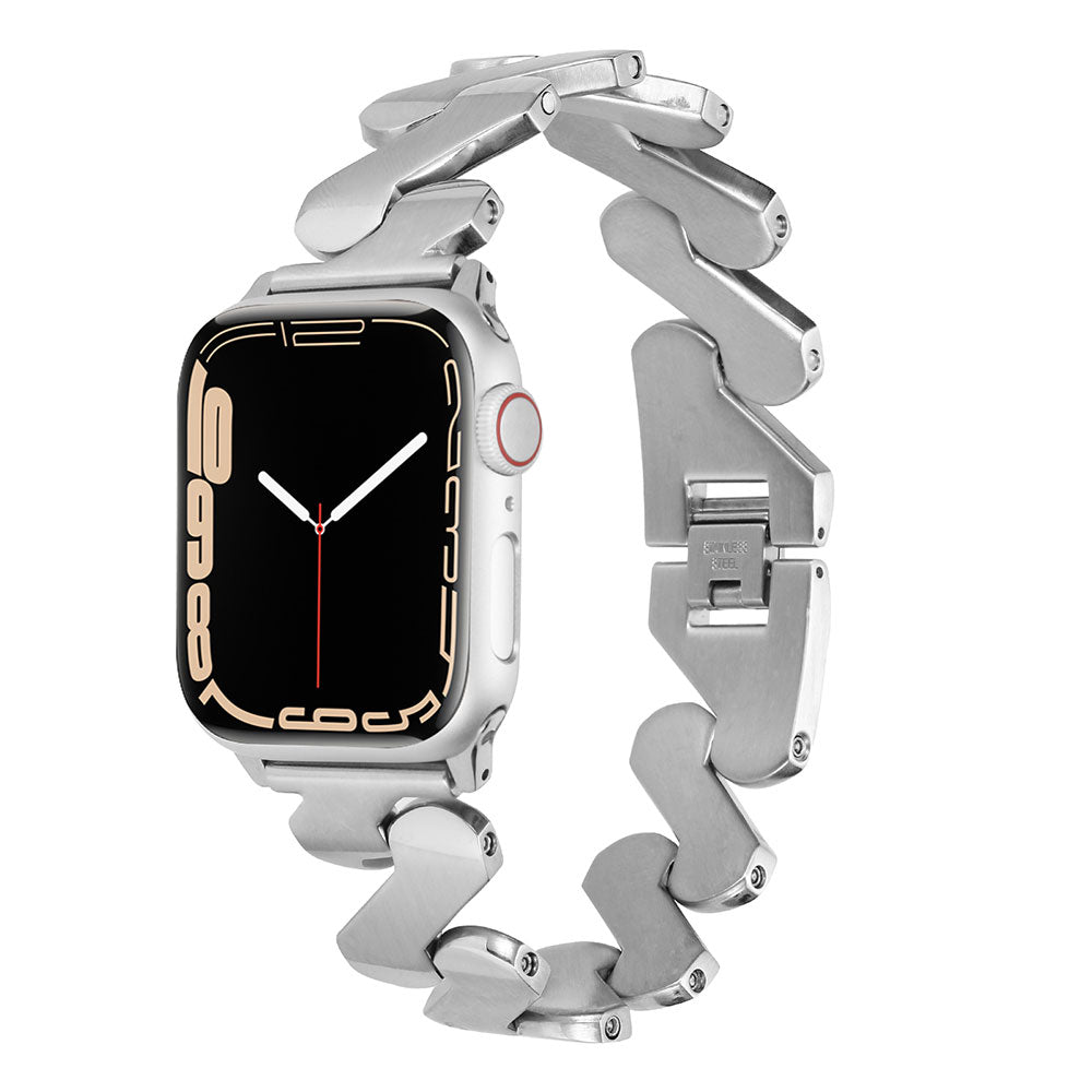 Apple Watch Ultra 49mm Kordon KRD-80 Metal Strap Kayış Gümüş