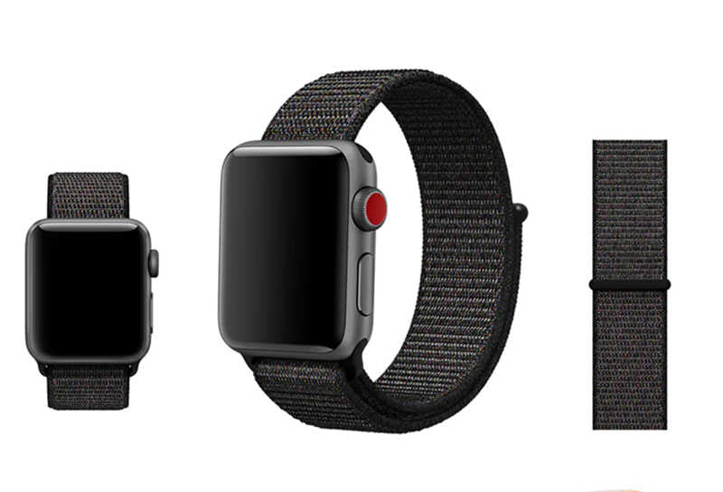 Apple Watch Ultra 49mm Kordon Zore KRD-03 Hasır Strap Kayış 69-Invernes Gray