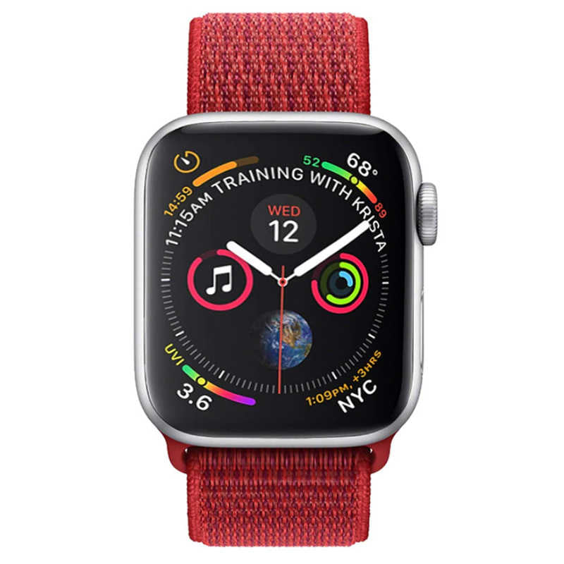 Apple Watch Ultra 49mm Kordon Zore KRD-03 Hasır Strap Kayış 69-Invernes Gray