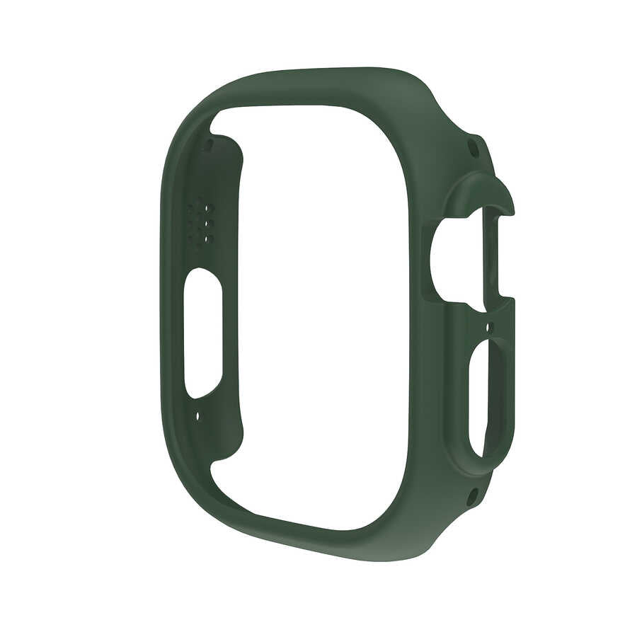 Apple Watch Ultra 49mm Sert PC Kasa Koruyucu Zore Watch Gard 18 Yeşil